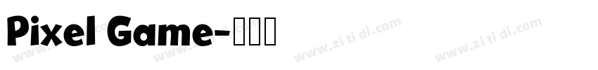 Pixel Game字体转换